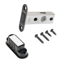 Защелка магнитная межкомнатная черная Аллюр