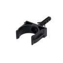 Крепеж-клипса для трубы 25мм с дюбелем черная 100шт TDM