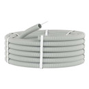 Труба гофрированная ПВХ 50мм с протяжкой серая 15м УралПак