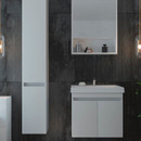 Шкаф пенал подвесной Garda Izeo 30см белый