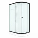 Душевая кабина левая Domani-spa Delight Slim низкий поддон 120х80см стекло матовое 4м_1