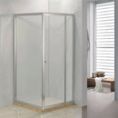 Душевой уголок Comforty 90х90см стекло прозрачное 6мм профиль хром_1