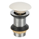 Донный клапан для раковины 1 1/4" клик-клак без перелива круглый белый Masterprof_1