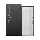 Изображение товара Дверь входная с терморазрывом Luxor Термо 1 букле черный/эмалит белый 960мм правая