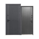 Изображение товара Дверь входная с терморазрывом Luxor Termo Рейка Муар 7024/сатин графит 960мм правая