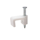 Изображение товара Скоба плоская пластиковая для крепления кабеля 8мм 50шт Fortisflex