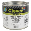 Эмаль акриловая универсальная Clever белая полуматовая 2кг