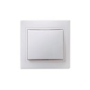 Изображение товара Переключатель проходной одноклавишный Кварта белый IP20 IEK