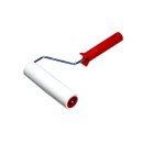 Изображение товара Валик с ручкой 180мм для обоев прижимной резиновый