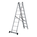 Лестница трехсекционная 8 ступеней алюминиевая