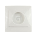 Розетка компьютерная RJ45 5E Кварта белая IP20 IEK_2