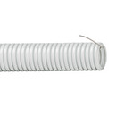 Труба гофрированная ПВХ серая 25 мм с протяжкой, 50 м
