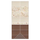 Декор Unitile Сакура 02 250х400 коричневый