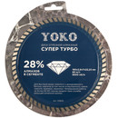 Диск по камню алмазный Yoko Супер Турбо 180х2,6х7х22,23 мм