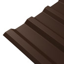 Профнастил МП-20 1150x2000 мм 0,45 мм коричневый шоколад