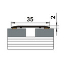 Профиль стыкоперекрывающий ламинированный ЛС 35x1350 мм_2