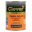Эмаль акриловая универсальная Clever оранжевая полуматовая 1кг_2