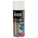 Эмаль аэрозольная акриловая Kudo белая (RAL 9003) глянцевая 0,52л