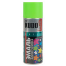 Эмаль аэрозольная акриловая флуоресцентная Kudo зеленая матовая 0,52л_2