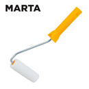 Валик Marta 100 мм, пенополиэстер, ядро 35 мм, ручка 270 мм, бюгель 6 мм, мелкопористый