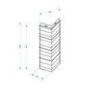 Угол наружный Docke Stein 145х145х400мм янтарный_2