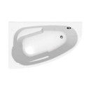 Ванна акриловая Cersanit Joanna 160x95см асимметричная белый_2