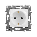 Механизм розетки одноместный с заземлением Etika белый IP20 Legrand