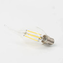 Лампа светодиодная Gauss Filament свеча на ветру прозрачная 7Вт E14 нейтральный белый свет 4100К