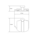 Держатель туалетной бумаги WasserKraft Donau K-9425 с крышкой