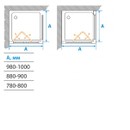 Душевой уголок Акватон Prima 100x100 квадратный (1AX013SSXX000)