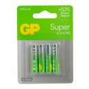Батарейка алкалиновая GP Super Alkaline 24А ААA - 4 шт на блистере