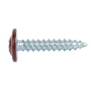 Саморез с прессшайбой шило 4,2х25мм красное вино (RAL 3005) Yoko_2