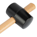 Киянка резиновая черная 450 гр с деревянной рукояткой&nbsp;_2