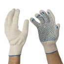 Перчатки х/б с ПВХ 5 нитей 10 класс белые_2