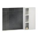 Зеркало шкаф Comforty Милан 120 белый глянцевый_2