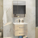 Зеркало шкаф Comforty Парма 60 дуб дымчатый_2