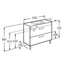 Тумба под раковину Roca Debba 60 белый (ZRU9302708)_2