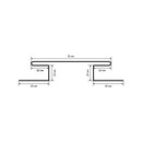 Планка стыковочная сложная графит 75х3000 мм_2