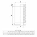 Дымоход сэндвич Ferrum 150х210 мм