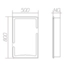 Зеркальный шкаф Cersanit Basic 50 см (N-LS-BAS) белый_2