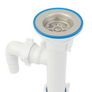 Сифон бутылочный 1 1/4" 40 с гибкой трубой Орио