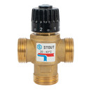 Вентиль термосмесительный для отопления и ГВС STOUT 20-43C 1" нар.резьба