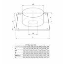 Потолочно-проходной узел Ferrum 200 мм