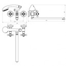Смеситель для ванны Janedo JD-E122-3-1