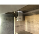 Шкаф подвесной COMFORTY "Клеон-120", белый/дуб дымчатый (00-00000823)