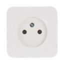 Розетка одноместная накладная без заземления Blanca белая IP20 Systeme Electric