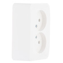 Розетка двухместная накладная без заземления Blanca белая IP20 Systeme Electric