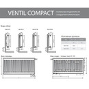 Радиатор стальной панельный Royal Thermo Ventil Compact VC22 300х1000 мм
