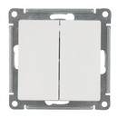 Механизм переключателя проходного двухклавишный AtlasDesign белый IP20 Systeme Electric