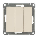 Механизм выключателя трехклавишный AtlasDesign бежевый IP20 Systeme Electric